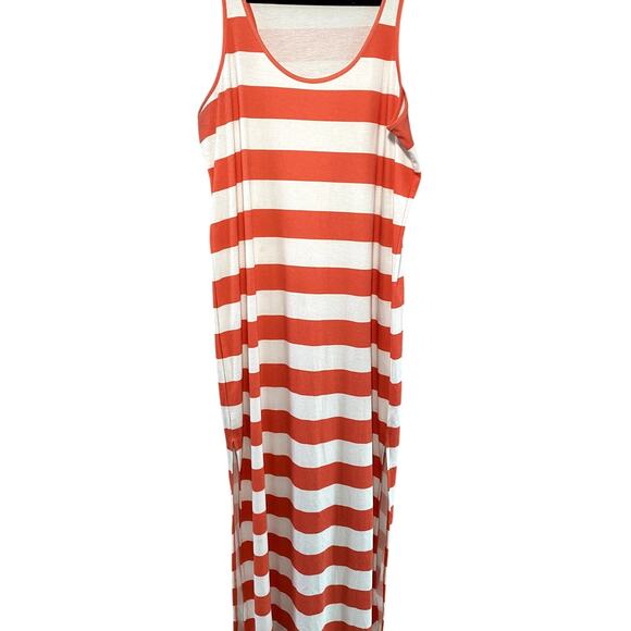 Size M - Womens - Michael Kors Striped Dress with Side Slits - Picture 3 of 6